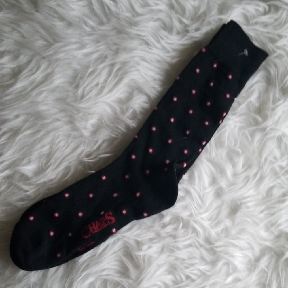 Chaps Black Dress Socks
